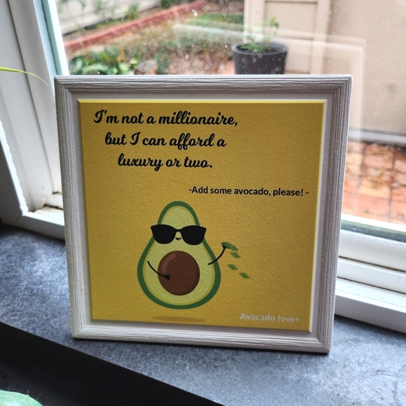 Avacado Lovers Decorative Pic w/Gift Box - Picture 10 of 12